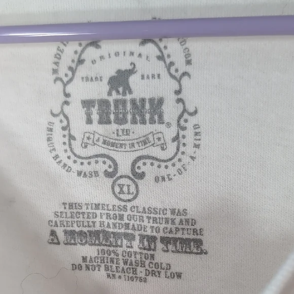 Trunk | Sex Pistols Cream And Purple Distressed Long Sleeve Cotton Tee Size XL - Picture 7 of 9